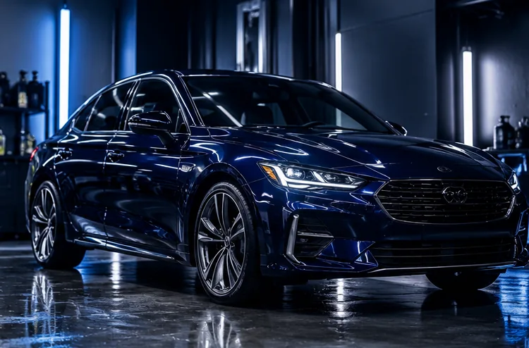 Executive Sedan in a fictional detailing studio